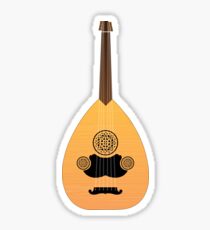 Cool ARABIC OUD INSTRUMENT Design Gift For Music Lovers Boys Girls and Kids Sticker