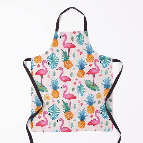 Item preview, Watercolour Flamingos, Pineapples & Flowers, Seamless Pattern designed and sold by PatternStudios.