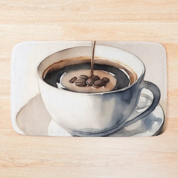 Item preview, Vintage Watercolour Coffee Cup Painting designed and sold by RossWilson12.
