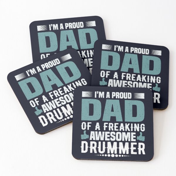 Item preview, Proud Dad of an Awesome Drummer - Fun Musician Band Daughter  designed and sold by madtoyman.