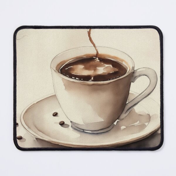 Item preview, Vintage Watercolour Coffee Cup Painting designed and sold by RossWilson12.