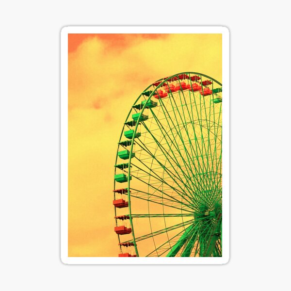 Retro Berlin Ferris Wheel Sticker