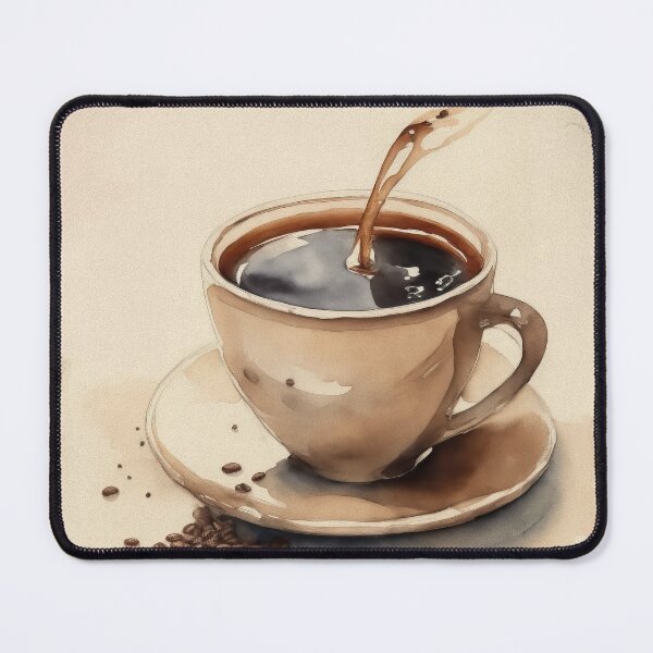 Item preview, Vintage Watercolour Coffee Cup Painting designed and sold by RossWilson12.