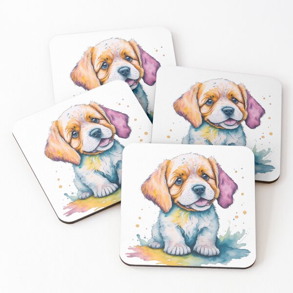 Item preview, Cute multicolor puppy designed and sold by creativepankaj.