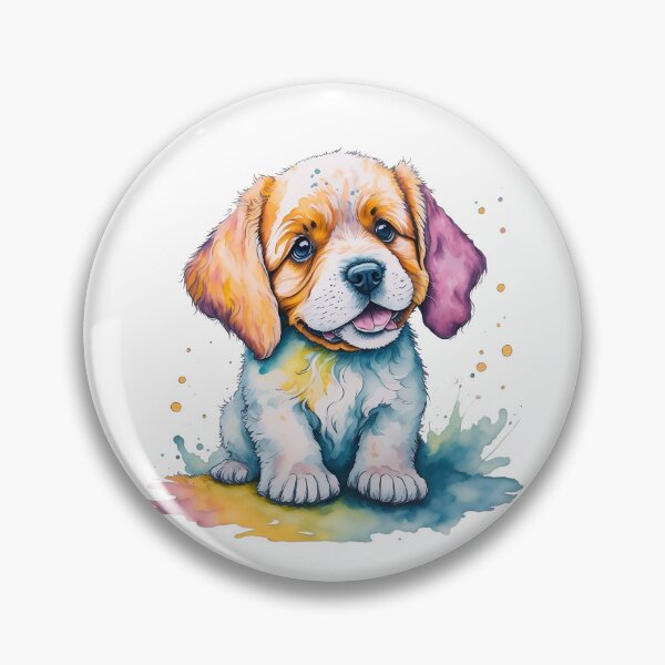 Item preview, Cute multicolor puppy designed and sold by creativepankaj.