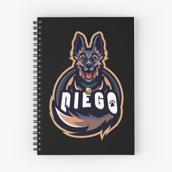 Item preview, Cartoon dog Diego, german shepherd designed and sold by RysikGraphic.