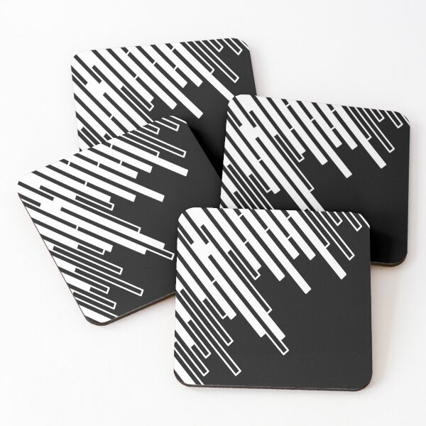 Item preview, Abstract geometric pattern - black and white. designed and sold by K.S ART.