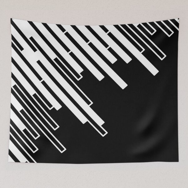 Item preview, Abstract geometric pattern - black and white. designed and sold by K.S ART.
