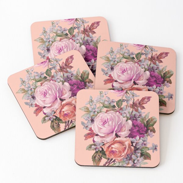 Item preview, Cottagecore Shabby Vintage Pink Floral  designed and sold by PhaedraArt.