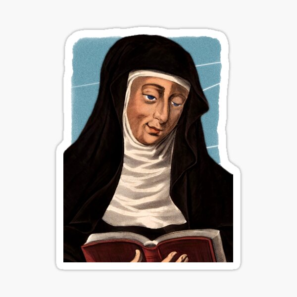 Vista previa del artículo con la obra «Ilustración de la compositora alemana Hildegarda de Bingen», diseñado y vendido por Litstoy.