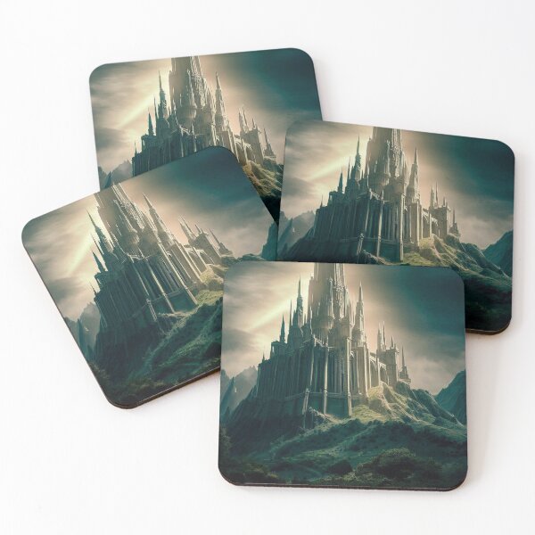 Item preview, Fantasy castle with high towers and pinnacles on a mountain designed and sold by Alemis.