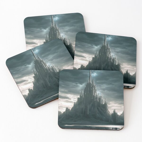 Item preview, Fantasy castle upon a lake with high towers and pinnacles designed and sold by Alemis.