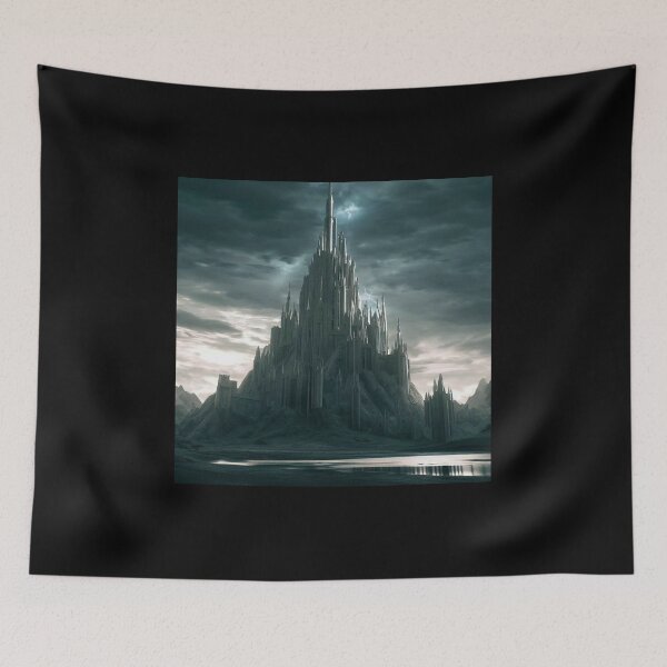 Item preview, Fantasy castle upon a lake with high towers and pinnacles designed and sold by Alemis.