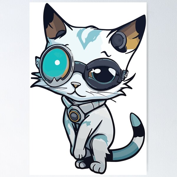 Item preview, Futuristic Multicolor Cats #29 pirate designed and sold by SOVISART.