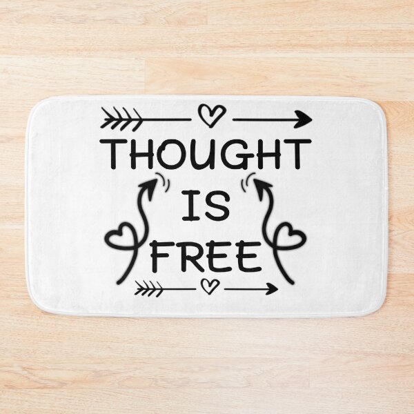Item preview, Thought is free, motivational quote designed and sold by adlkh.