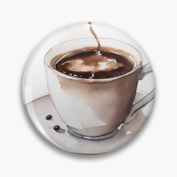 Item preview, Vintage Watercolour Coffee Cup Painting designed and sold by RossWilson12.