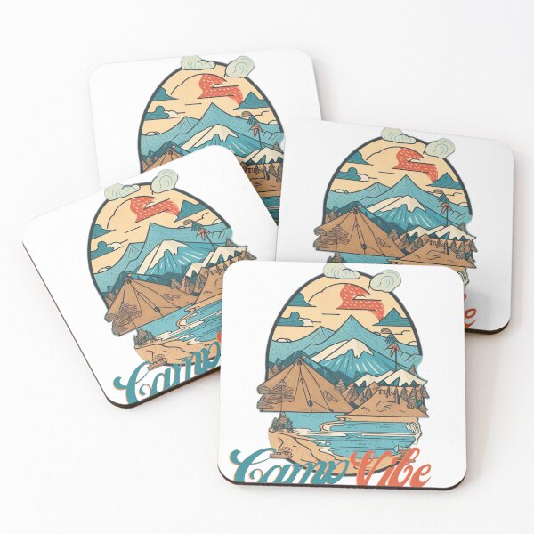 Item preview, Retro Mountain Camp Vibe  designed and sold by Tobiasz Pietruska.