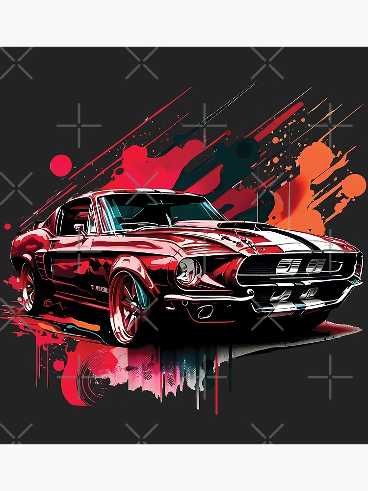 for Poster - Ford GT500 Sale Mustang by Shelby | AliasDesignsUK Redbubble v.1\