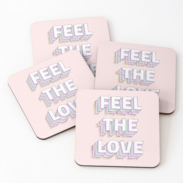 Item preview, Feel the love positive colorful quote  designed and sold by Loveartse.