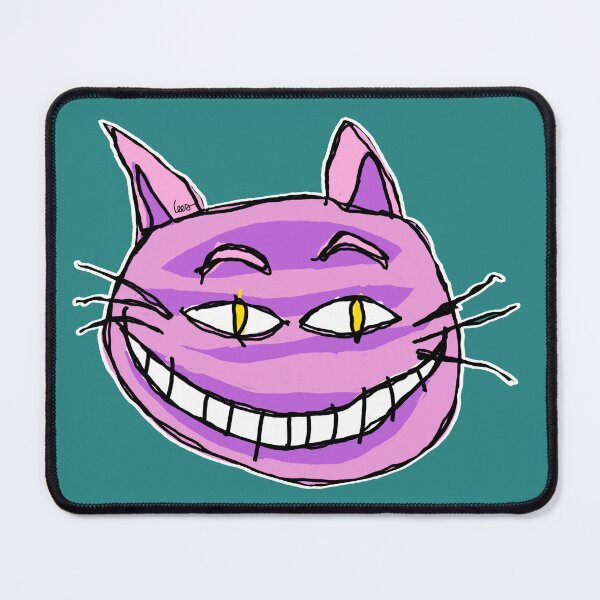 Item preview, Cheshire Cat - green blue background - large designed and sold by MentaLee.