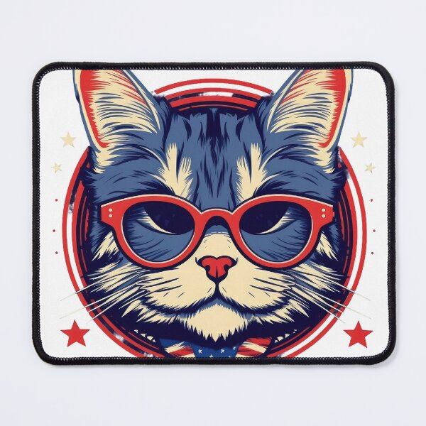 Item preview, Cool Cat with Glasses designed and sold by Tuong Nguyen.