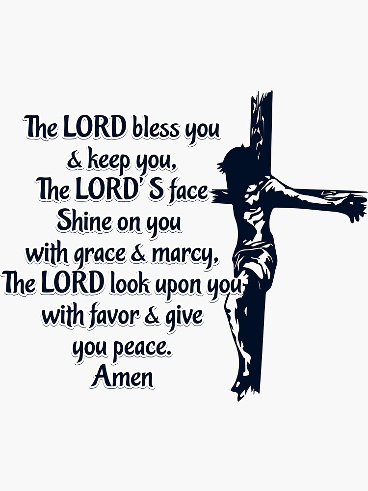 "Aaronic Blessing Lords Blessing Gods Blessing" Sticker for Sale by