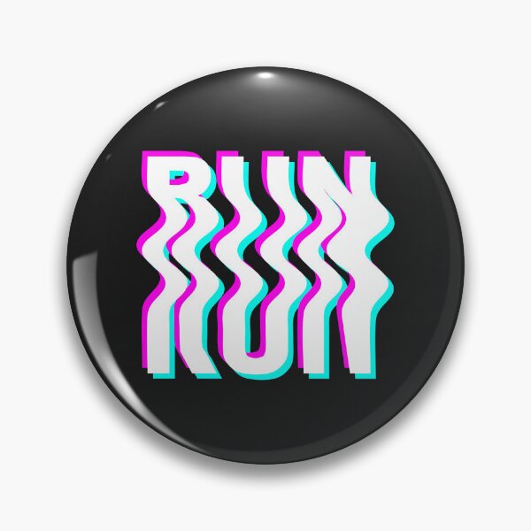 Item preview, Glitch blurry inscription RUN designed and sold by polinmr.