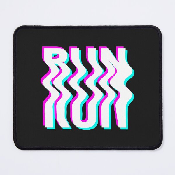 Item preview, Glitch blurry inscription RUN designed and sold by polinmr.