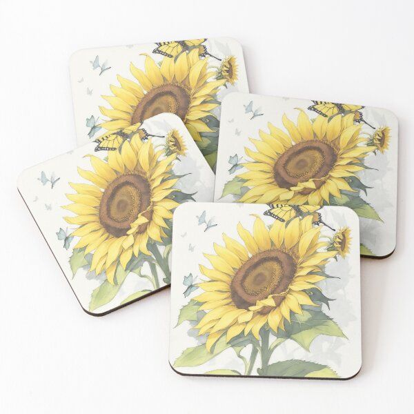 Item preview, Vintage Watercolour Sunflower Painting designed and sold by RossWilson12.