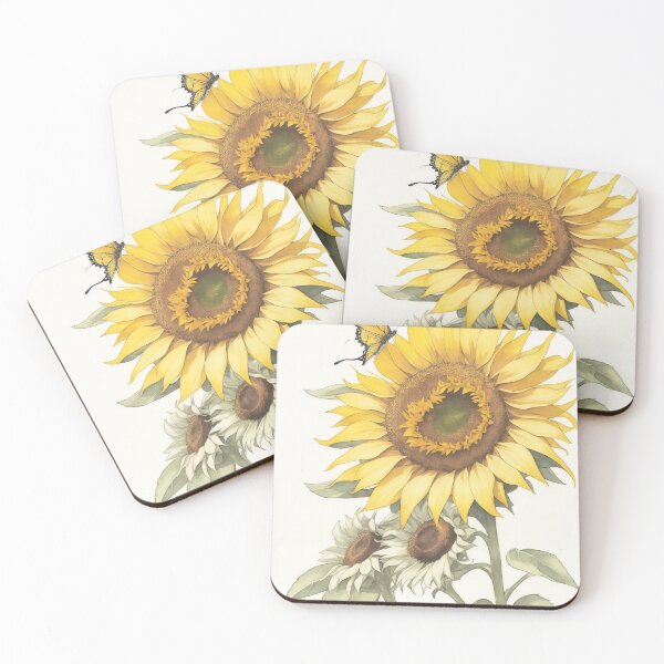 Item preview, Watercolour Fine Art Sunflower Painting designed and sold by RossWilson12.