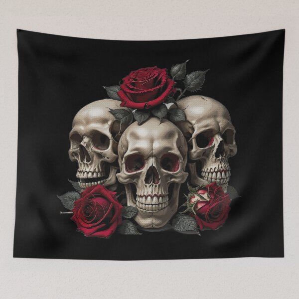 Item preview, Skull and Roses designed and sold by sergeibz.