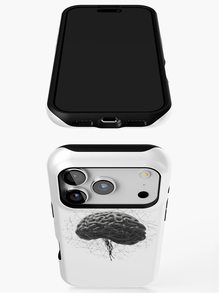 Thumbnail 3 of 4, iPhone Case, Brain Neural AI Deep Learning Computer Algorithm Programmer designed and sold by farhanhafeez.