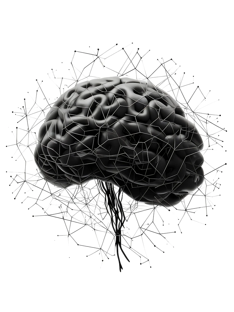 Thumbnail 3 of 3, Scarf, Brain Neural AI Deep Learning Computer Algorithm Programmer designed and sold by farhanhafeez.