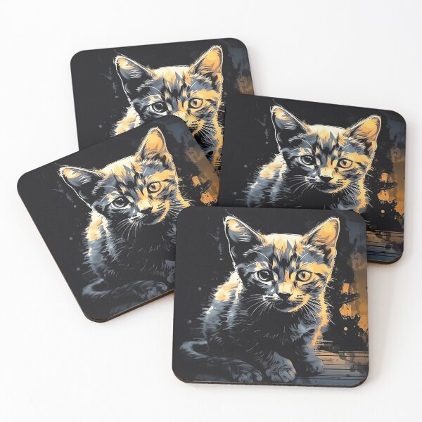 Item preview, Black Kitten - Cats and Film Noir Fans designed and sold by WILDEVIOLET.
