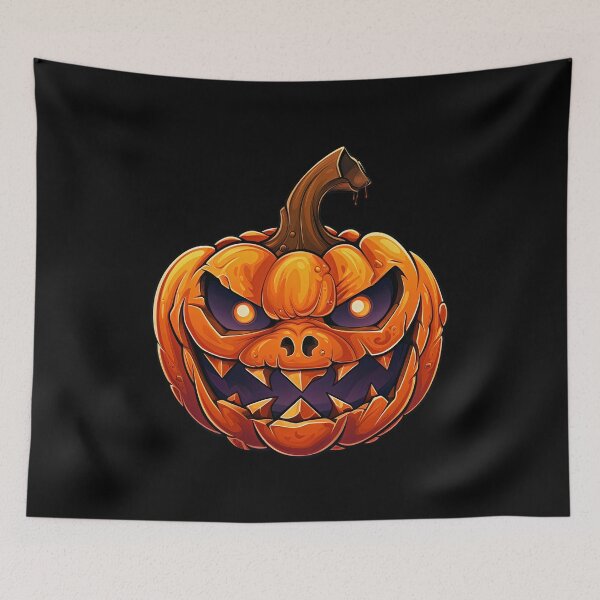 Item preview, Halloween Pumpkin Jack O'Lantern | Scary Jackolanterns | Scary Jack O'Lantern designed and sold by CoolHippoQuotes.