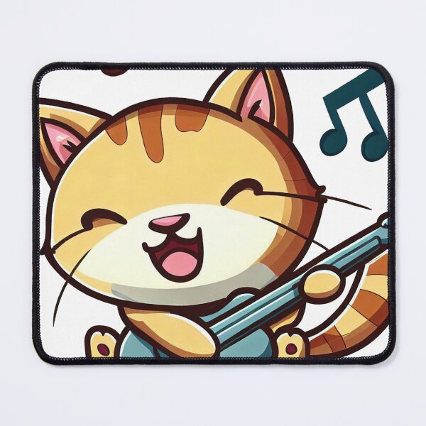 Item preview, Rockstar Cat Playing Guitar designed and sold by TheHelpingCat.