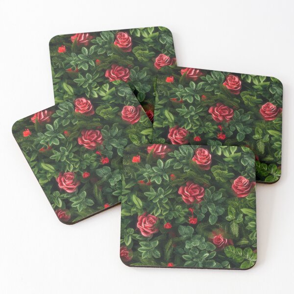 Item preview, Red Roses Pattern: Romantic Floral Splendor - Maixibilionoxis Vertical Garden Collection designed and sold by Maixibilionoxis.