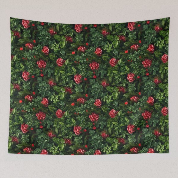 Item preview, Red Roses Pattern: Romantic Floral Splendor - Maixibilionoxis Vertical Garden Collection designed and sold by Maixibilionoxis.