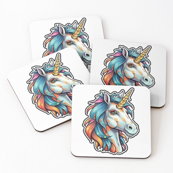 Item preview, Colorful funny fairy unicorn designed and sold by Hiszpanka.