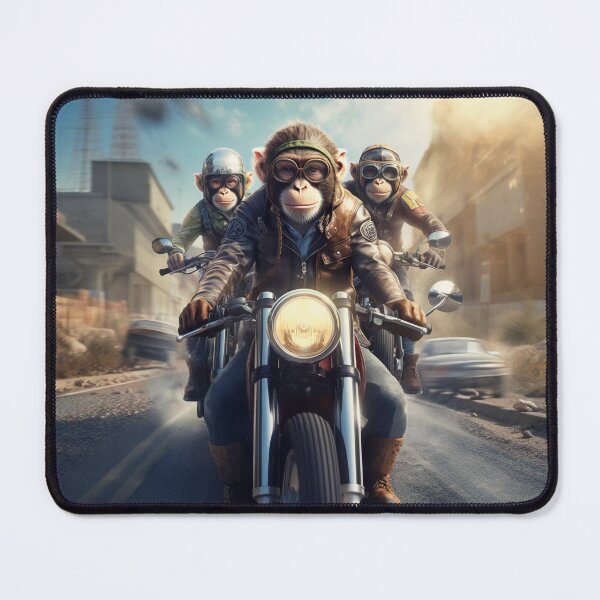 Item preview, Biker monkeys in town designed and sold by the99thstudio.