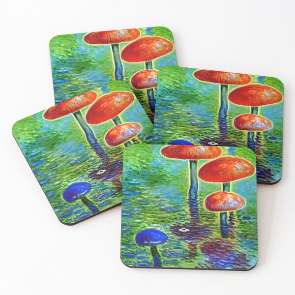 Item preview, Mushrooms in the style of famous art No. 2 designed and sold by CRAFTER-MEDIA.