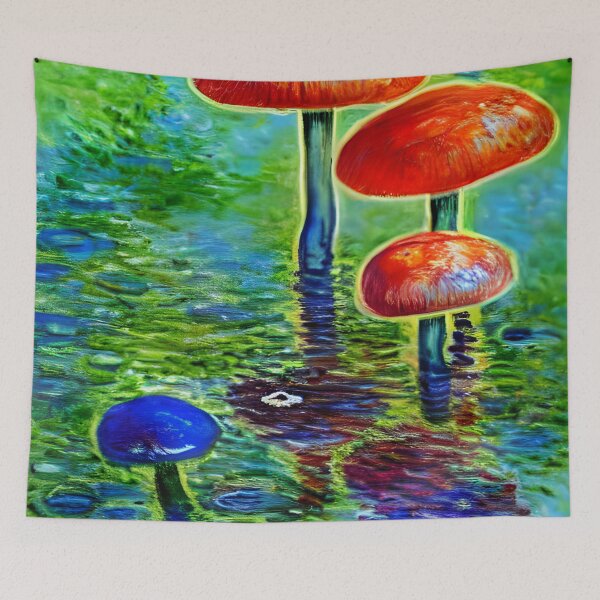Item preview, Mushrooms in the style of famous art No. 2 designed and sold by CRAFTER-MEDIA.