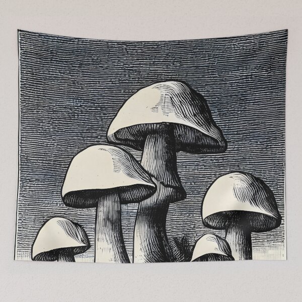 Item preview, Mushrooms in the style of famous art No. 3 designed and sold by CRAFTER-MEDIA.