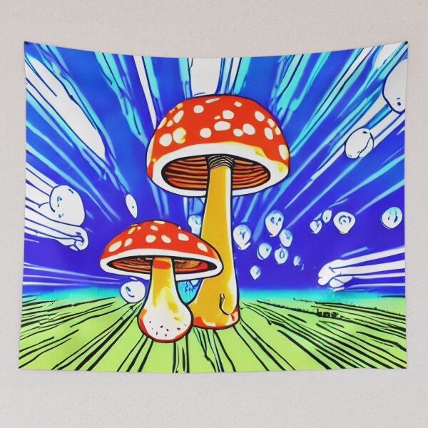 Item preview, Mushrooms in the style of famous art No. 4 designed and sold by CRAFTER-MEDIA.