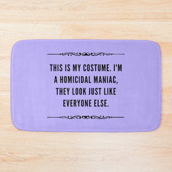 Item preview, Addams family quote- homicidal maniac | purple designed and sold by Disturbing Wonderland.