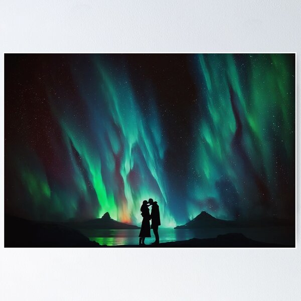 Item preview, Enchanting Love Under the Northern Lights designed and sold by Visual Foundry.