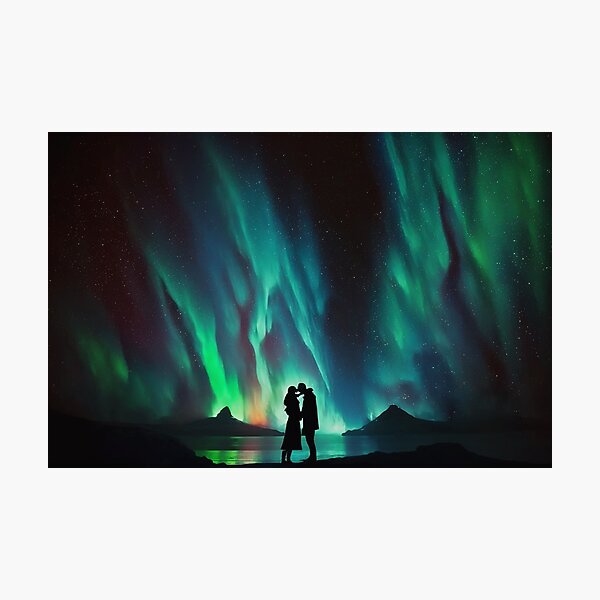 Item preview, Enchanting Love Under the Northern Lights designed and sold by Visual Foundry.