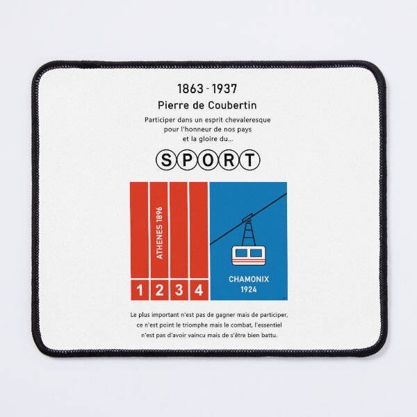 Item preview, Pierre de Coubertin Sport Jeux designed and sold by PB Mary.