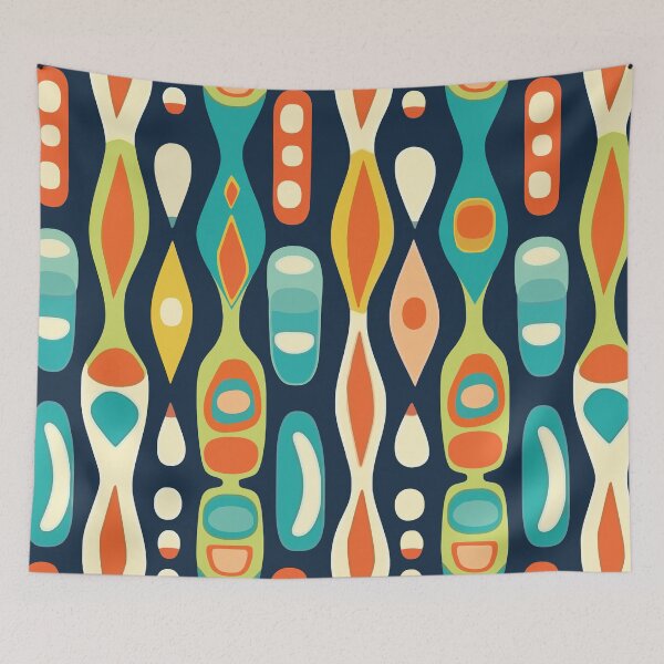 Item preview, The Samba: a Mid-Century Modern, retro textile pattern by DecoTiler designed and sold by DecoTiler.