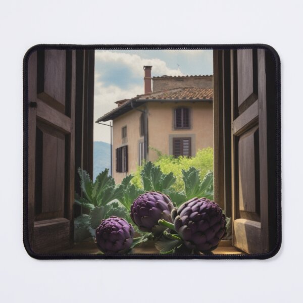 Item preview, Italian window with artichokes designed and sold by KatyaH1965.